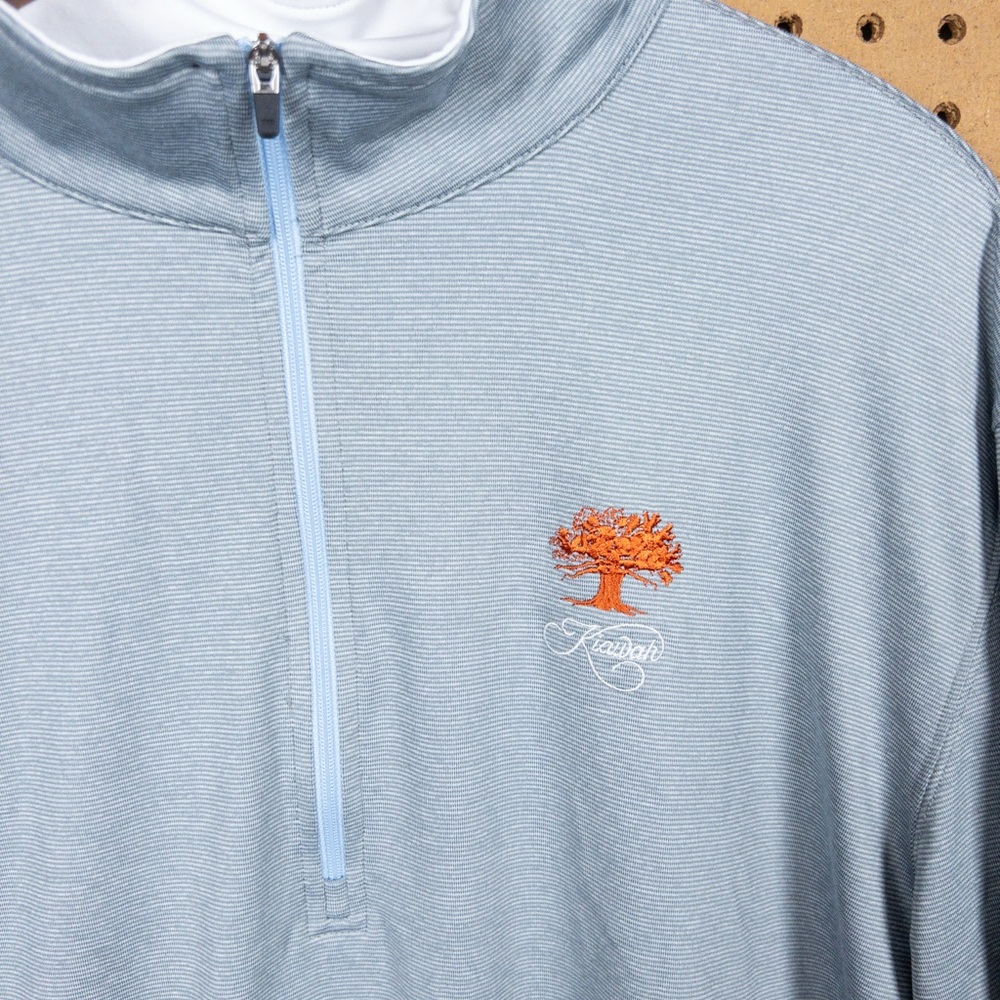 Straight Down Quarter-Zip Pullover Blue-Gray With… - image 3